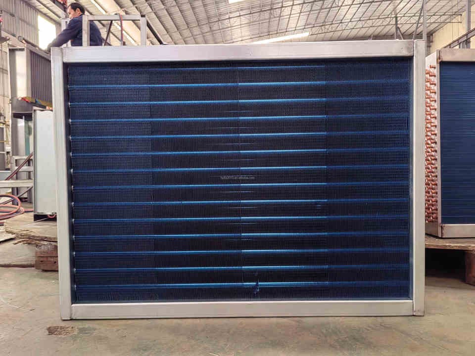 High Efficiency Industrial Cooling Coil Copper Tube Aluminum Fin Water To Air Condenser For HVAC Replacement Carrier 38AP high quality