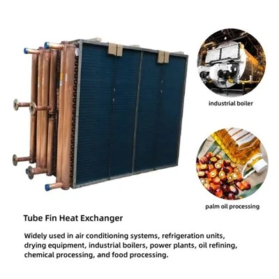 Ọla kọpa Tube Aluminom Fin Ikuku jụrụ oyi Chiller Heat Exchanger Evaporator Condenser Coil Maka nnọchi